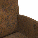 vidaXL Kerekes Étkező Székek 2 pcs Barna 57 x 67 x 95 cm Műbőr velúr