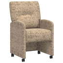 vidaXL Kerekes Étkező Székek 2 pcs Világosszürke 57 x 67 x 95 cm
