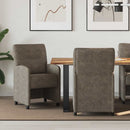 vidaXL Kerekes Étkező Székek 2 pcs Sötétszürke 57 x 67 x 95 cm