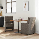 vidaXL Kerekes Étkező Székek 2 pcs Sötétszürke 57 x 67 x 95 cm