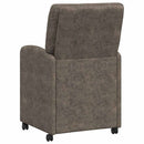 vidaXL Kerekes Étkező Székek 2 pcs Sötétszürke 57 x 67 x 95 cm