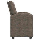 vidaXL Kerekes Étkező Székek 2 pcs Sötétszürke 57 x 67 x 95 cm