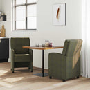 vidaXL Kerekes Étkező Székek 2 pcs Katonai zöld 57 x 67 x 95 cm