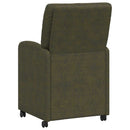 vidaXL Kerekes Étkező Székek 2 pcs Katonai zöld 57 x 67 x 95 cm