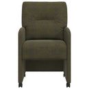 vidaXL Kerekes Étkező Székek 2 pcs Katonai zöld 57 x 67 x 95 cm