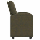 vidaXL Kerekes Étkező Székek 2 pcs Katonai zöld 57 x 67 x 95 cm