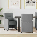vidaXL Kerekes Étkező Székek 2 pcs Világosszürke 57 x 67 x 95 cm