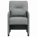 vidaXL Kerekes Étkező Székek 2 pcs Világosszürke 57 x 67 x 95 cm