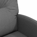 vidaXL Kerekes Étkező Székek 2 pcs Sötétszürke 57 x 67 x 95 cm szövet