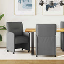 vidaXL Kerekes Étkező Székek 2 pcs Sötétszürke 57 x 67 x 95 cm szövet