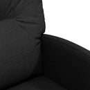 vidaXL Kerekes Étkező Székek 2 pcs Fekete 57 x 67 x 95 cm szövet