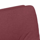 vidaXL Kerekes Étkező Székek 2 pcs bordó 57 x 67 x 95 cm szövet