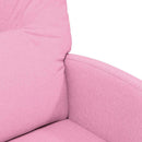 vidaXL Kerekes Étkező Székek 2 pcs Rózsaszín 57 x 67 x 95 cm szövet
