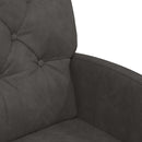 vidaXL Kerekes Étkező Székek 2 pcs Fekete 58 x 67 x 97 cm Műbőr