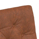 vidaXL Kerekes Étkező Székek 2 pcs Barna 58 x 67 x 97 cm Műbőr