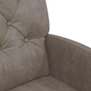 vidaXL Kerekes Étkező Székek 2 pcs Szürke 58 x 67 x 97 cm Műbőr