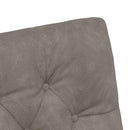 vidaXL Kerekes Étkező Székek 2 pcs Szürke 58 x 67 x 97 cm Műbőr