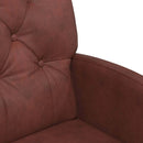 vidaXL Kerekes Étkező Székek 2 pcs Fényes barna 58 x 67 x 97 cm Műbőr