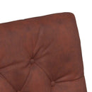 vidaXL Kerekes Étkező Székek 2 pcs Fényes barna 58 x 67 x 97 cm Műbőr