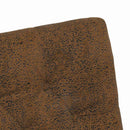 vidaXL Kerekes Étkező Székek 2 pcs Barna 58 x 67 x 97 cm Műsuede Bőr