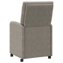 vidaXL Kerekes Étkező Székek 2 pcs Világosszürke 58 x 67 x 97 cm