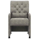 vidaXL Kerekes Étkező Székek 2 pcs Világosszürke 58 x 67 x 97 cm