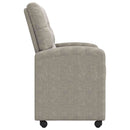 vidaXL Kerekes Étkező Székek 2 pcs Világosszürke 58 x 67 x 97 cm