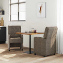 vidaXL Kerekes Étkező Székek 2 pcs Sötétszürke 58 x 67 x 97 cm