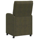vidaXL Kerekes Étkező Székek 2 pcs Katonai zöld 58 x 67 x 97 cm