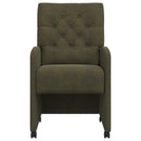 vidaXL Kerekes Étkező Székek 2 pcs Katonai zöld 58 x 67 x 97 cm