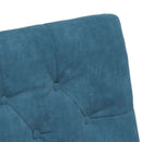 vidaXL Kerekes Étkező Székek 2 pcs Kék 58 x 67 x 97 cm Bársony