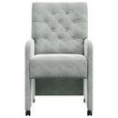 vidaXL Kerekes Étkező Székek 2 pcs Világosszürke 58 x 67 x 97 cm