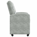 vidaXL Kerekes Étkező Székek 2 pcs Világosszürke 58 x 67 x 97 cm
