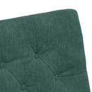 vidaXL Kerekes Étkező Székek 2 pcs Sötétzöld 58 x 67 x 97 cm Bársony