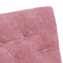 vidaXL Kerekes Étkező Székek 2 pcs Rózsaszín 58 x 67 x 97 cm Bársony