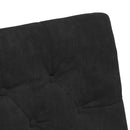 vidaXL Kerekes Étkező Székek 2 pcs Fekete 58 x 67 x 97 cm Bársony