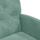 vidaXL Kerekes Étkező Székek 2 pcs tengerzöld 58 x 67 x 97 cm Bársony