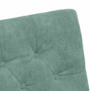 vidaXL Kerekes Étkező Székek 2 pcs tengerzöld 58 x 67 x 97 cm Bársony