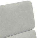 vidaXL Kerekes Étkező Székek 2 pcs Világosszürke 58 x 65 x 98 cm