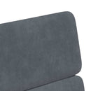vidaXL Kerekes Étkező Székek 2 pcs Sötétszürke 58 x 65 x 98 cm Bársony