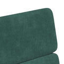 vidaXL Kerekes Étkező Székek 2 pcs Sötétzöld 58 x 65 x 98 cm Bársony