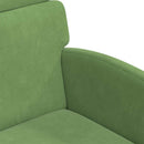 vidaXL Kerekes Étkező Székek 2 pcs Világos zöld 58 x 65 x 98 cm