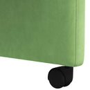 vidaXL Kerekes Étkező Székek 2 pcs Világos zöld 58 x 65 x 98 cm