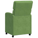 vidaXL Kerekes Étkező Székek 2 pcs Világos zöld 58 x 65 x 98 cm