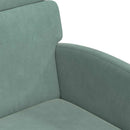 vidaXL Kerekes Étkező Székek 2 pcs tengerzöld 58 x 65 x 98 cm Bársony