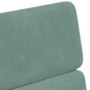 vidaXL Kerekes Étkező Székek 2 pcs tengerzöld 58 x 65 x 98 cm Bársony