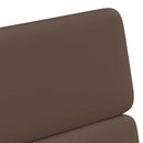 vidaXL Kerekes Étkező Székek 2 pcs Barna 58 x 65 x 98 cm Műbőr