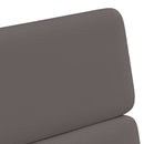 vidaXL Kerekes Étkező Székek 2 pcs Szürke 58 x 65 x 98 cm Műbőr