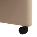 vidaXL Kerekes Étkező Székek 2 pcs Cappuccino 58 x 65 x 98 cm Műbőr