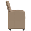 vidaXL Kerekes Étkező Székek 2 pcs Cappuccino 58 x 65 x 98 cm Műbőr